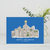 ブルーシティスカイライン企業のクリスマスカード シーズンカード (スタンド正面)