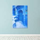 ブルーシティドア キャンバスプリント (インサイチュ (ウッドフロア))