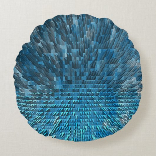 ブルーシティ….. ラウンドクッション (正面)