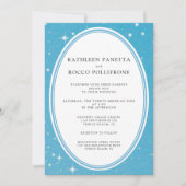 ブルーシテリア結婚式招待状 招待状 (正面)