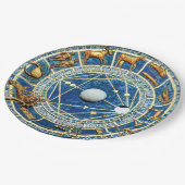 ブルーシテリア〔占星術の〕十二宮図星占いパーティー占星術 ペーパープレート (アングル)
