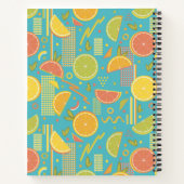 ブルーシトラスフルーツスライス ノートブック (裏面)