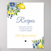 ブルーシトラス　料理をシェアしよう！ ブライダルシャワー ポスター (正面)