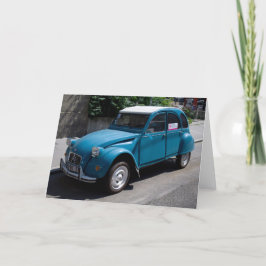 ブルーシトロエン2CV カード