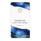 ブルーシナモダンルありがとうシールパッケージ ラベル (正面)