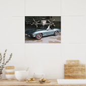 ブルーシボレー・コルベット・ポスター ポスター (キッチン)