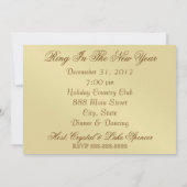 ブルーシマーリングソーリーニューイヤーイブ招待状 招待状 (裏面)