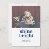 ブルーシャインブライトハヌカーフォトカード シーズンカード (正面)