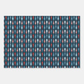 ブルーシャツとネクタイのお父さんの日 ラッピングペーパーシート (正面3)