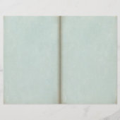 ブルーシャビーフローラコラージスクラップブック紙 (裏面)