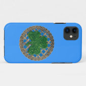 ブルーシャムロックとケルト結び目模様iPhone 5ケース Case-Mate iPhoneケース (裏面(横))