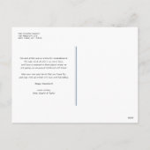 ブルーシャロムはっきりしたタイポグラフィハヌカー写真 シーズンポストカード (裏面)