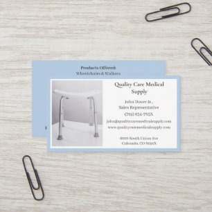 ブルーシャワーチェア装置メディカルシニアシニ気にア 名刺