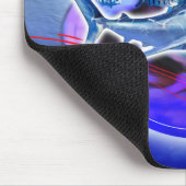 ブルーシャークとパイロット魚 マウスパッド (コーナー)