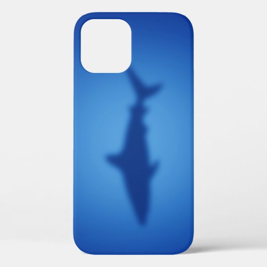 ブルーシャークシルエットケースメイトiPhoneケース Case-Mate iPhoneケース (裏面)