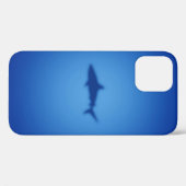 ブルーシャークシルエットケースメイトiPhoneケース Case-Mate iPhoneケース (裏面 (横))