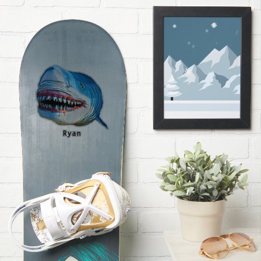 ブルーシャークテロ海洋動物漫画キャラクター名 シール (スノーボード)