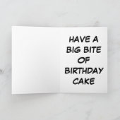 ブルーシャークファースト誕生日 カード (内部)