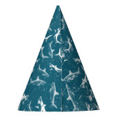 ブルーシャーク動揺してボーイズ誕生日パーティー パーティーハット (裏面)