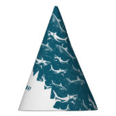 ブルーシャーク動揺してボーイズ誕生日パーティー パーティーハット (右)