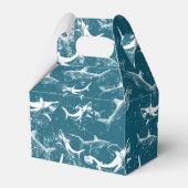 ブルーシャーク動揺してボーイズ誕生日パーティー フェイバーボックス (裏面サイド)