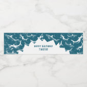 ブルーシャーク動揺してボーイズ誕生日パーティー ペットボトルラベル (シングルラベル)