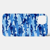 ブルーシャーク模様 Case-Mate iPhoneケース (裏面 (横))