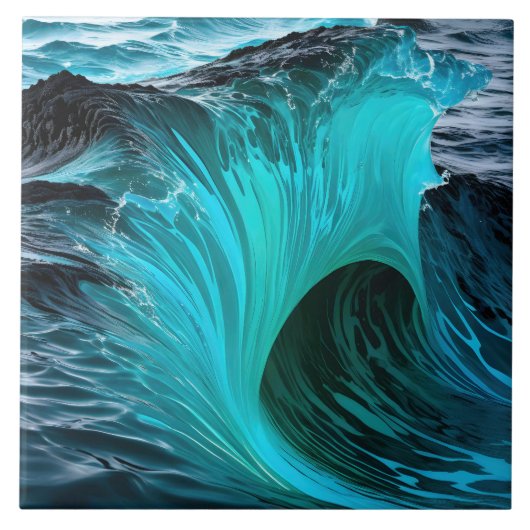 ブルーシャーク波「オラティブロン」 タイル (正面)