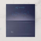 ブルーシャーク結婚の畳み座席表 プレイスカード (外部開封)