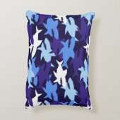 ブルーシャーク迷彩柄 アクセントクッション (裏面(縦))