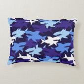 ブルーシャーク迷彩柄 アクセントクッション (裏面)