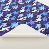 ブルーシャーク迷彩柄 シェルパブランケット (3/4)