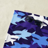 ブルーシャーク迷彩柄 ビーチタオル (インサイチュ)