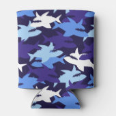 ブルーシャーク迷彩柄 缶クーラー (裏面)