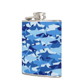 ブルーシャーク·パターン フラスク (左)