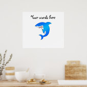 ブルーシャーク ポスター (キッチン)