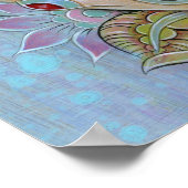 ブルーシュガースカルキャンバス ポスター (角)