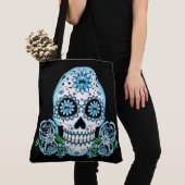 ブルーシュガースカル トートバッグ (クローズアップ)