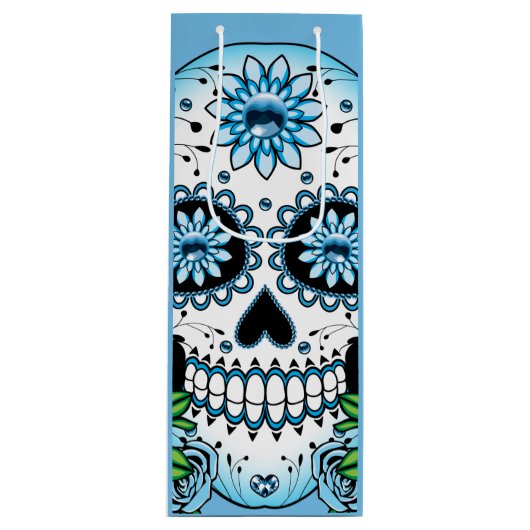 ブルーシュガースカル ワインギフトバッグ (正面)