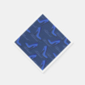 ブルーシューズファッショニスタパターンナプキンス スタンダードカクテルナプキン (角)