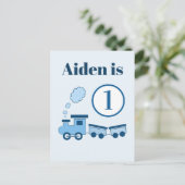 ブルーショオチョオトレイン ポストカード (スタンド正面)