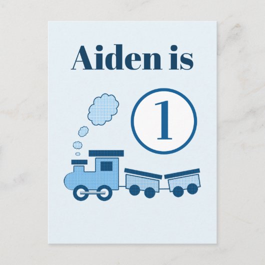 ブルーショオチョオトレイン ポストカード (正面)