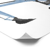 ブルーショベルコンストラクションキッズルームデコル ポスター (角)