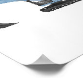 ブルーショベルコンストラクションキッズルームデコル ポスター (角)