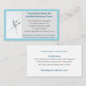 ブルーシリンジヘルスケア登録ナースRN 名刺 (正面/裏面)