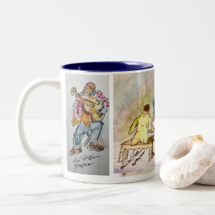 ブルーシリーズジャズコーヒーマグ ツートーンマグカップ