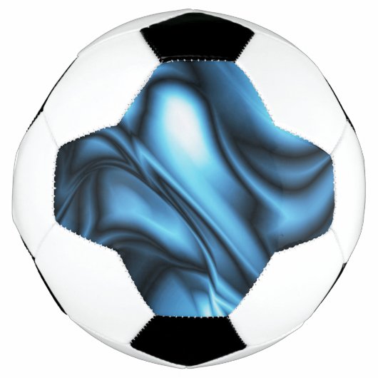 ブルーシルクの波 サッカーボール (正面)
