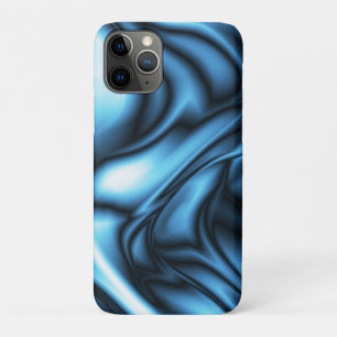 ブルーシルクの波 iPhone 11 PROケース