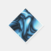 ブルーシルクウェーブ スタンダードカクテルナプキン (角)