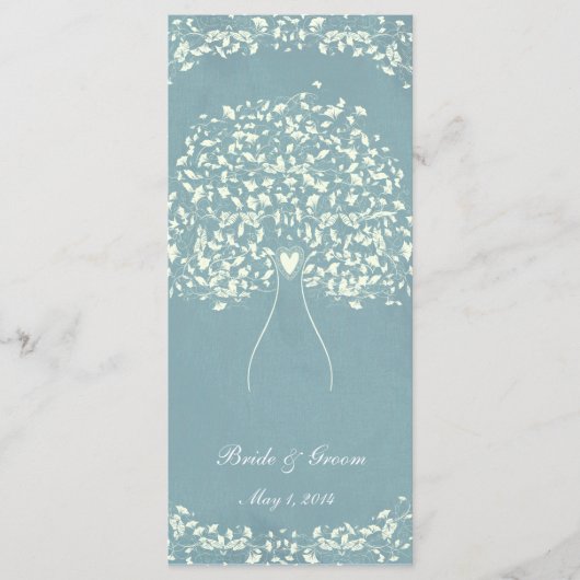 ブルーシルクハート結婚ツリーの追加 プログラム (正面)